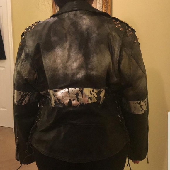 COPY - Rag Union Studded Coated REAL leather ja… - Picture 2 of 7